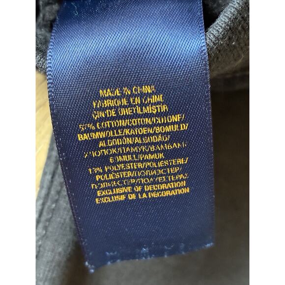 POLO RALPH LAUREN AUTHENTIC BOYS 6 ORIGINAL JOGGER PANTS Black Sweatpants Size 6 - Picture 13 of 14